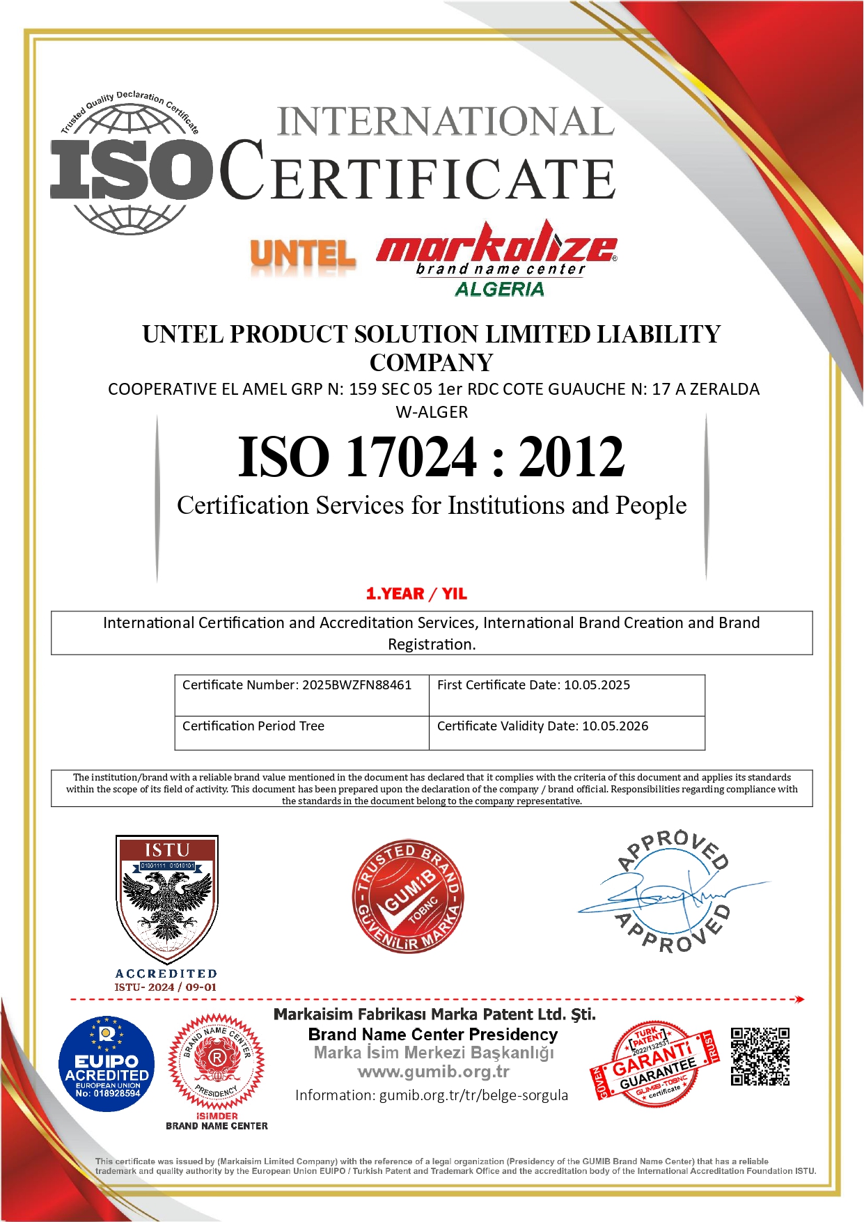 Certificate 10